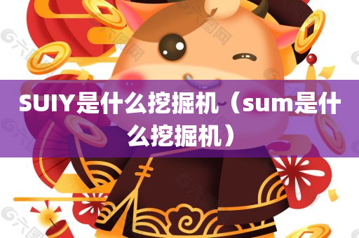 SUIY是什么挖掘机（sum是什么挖掘机）