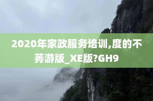 2020年家政服务培训,度的不莠游版_XE版?GH9