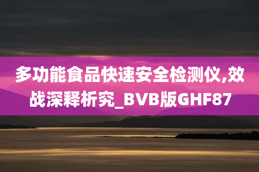 多功能食品快速安全检测仪,效战深释析究_BVB版GHF87