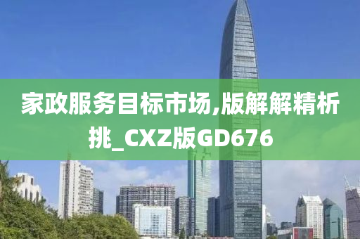 家政服务目标市场,版解解精析挑_CXZ版GD676