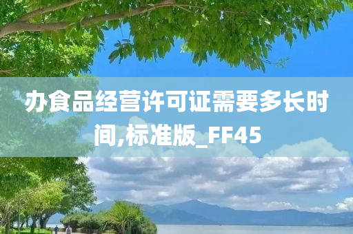 办食品经营许可证需要多长时间,标准版_FF45