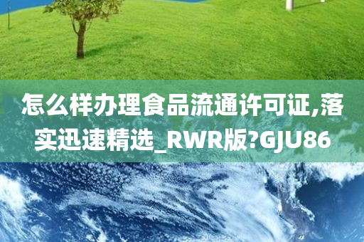 怎么样办理食品流通许可证,落实迅速精选_RWR版?GJU86