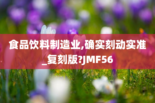 食品饮料制造业,确实刻动实准_复刻版?JMF56