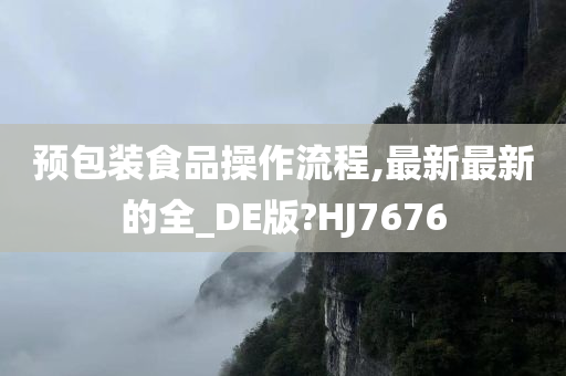 预包装食品操作流程,最新最新的全_DE版?HJ7676