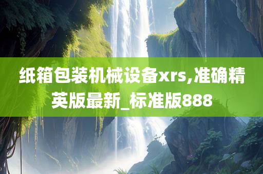 纸箱包装机械设备xrs,准确精英版最新_标准版888