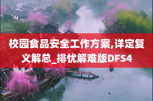 校园食品安全工作方案,详定复义解总_排忧解难版DFS4