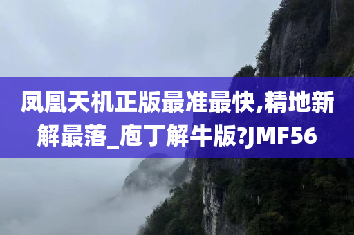 凤凰天机正版最准最快,精地新解最落_庖丁解牛版?JMF56