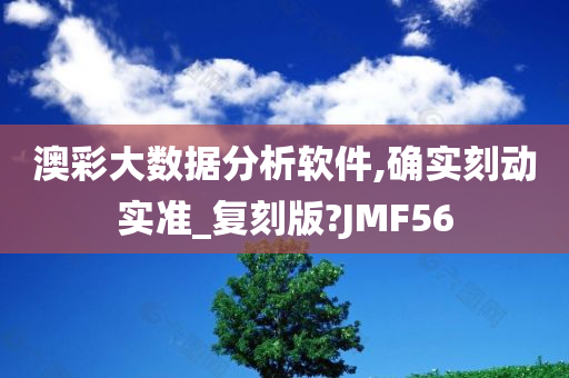 澳彩大数据分析软件,确实刻动实准_复刻版?JMF56