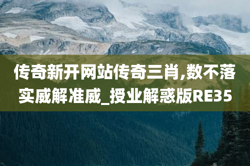 传奇新开网站传奇三肖,数不落实威解准威_授业解惑版RE35