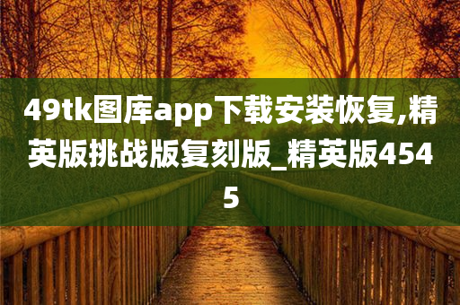 49tk图库app下载安装恢复,精英版挑战版复刻版_精英版4545