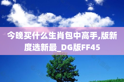 今晚买什么生肖包中高手,版新度选新最_DG版FF45