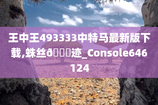 王中王493333中特马最新版下载,蛛丝🐎迹_Console646124