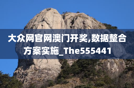 大众网官网澳门开奖,数据整合方案实施_The555441