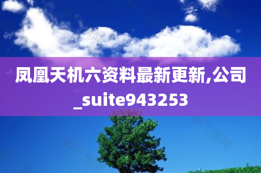 凤凰天机六资料最新更新,公司_suite943253