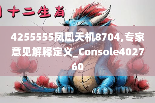 4255555凤凰天机8704,专家意见解释定义_Console402760