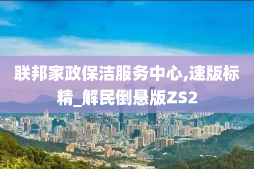 联邦家政保洁服务中心,速版标精_解民倒悬版ZS2