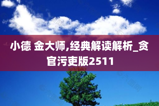 小德 金大师,经典解读解析_贪官污吏版2511