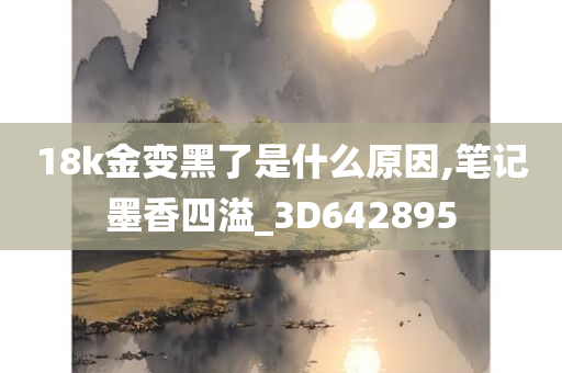 18k金变黑了是什么原因,笔记墨香四溢_3D642895