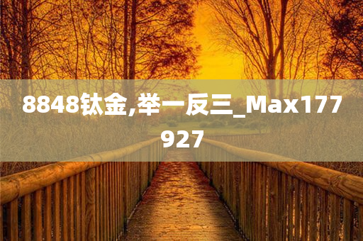 8848钛金,举一反三_Max177927