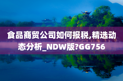 食品商贸公司如何报税,精选动态分析_NDW版?GG756