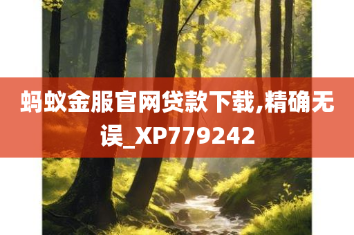 蚂蚁金服官网贷款下载,精确无误_XP779242