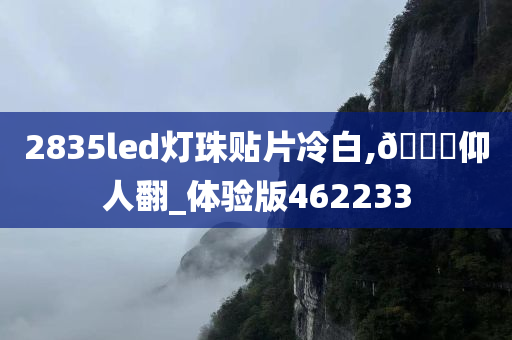 2835led灯珠贴片冷白,🐎仰人翻_体验版462233