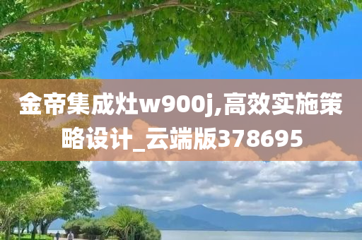 金帝集成灶w900j,高效实施策略设计_云端版378695