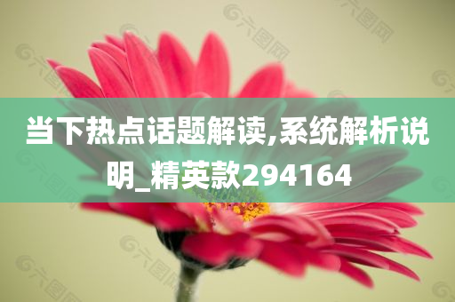 当下热点话题解读,系统解析说明_精英款294164