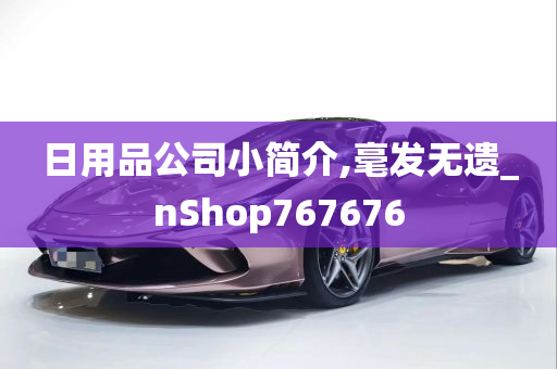 日用品公司小简介,毫发无遗_nShop767676