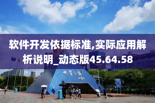 软件开发依据标准,实际应用解析说明_动态版45.64.58