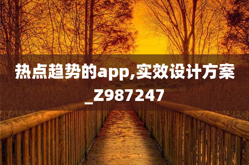 热点趋势的app,实效设计方案_Z987247