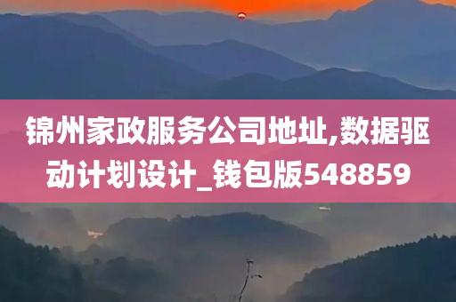 锦州家政服务公司地址,数据驱动计划设计_钱包版548859