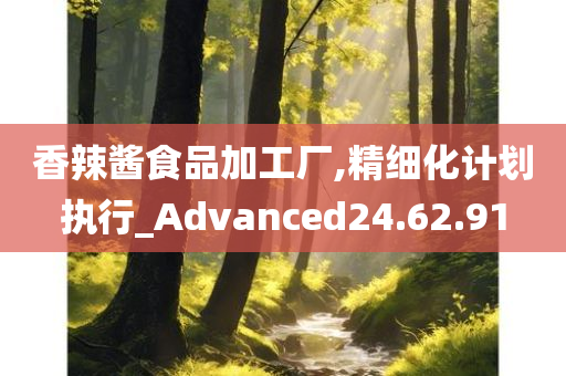 香辣酱食品加工厂,精细化计划执行_Advanced24.62.91