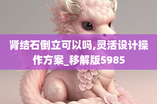 肾结石倒立可以吗,灵活设计操作方案_移解版5985