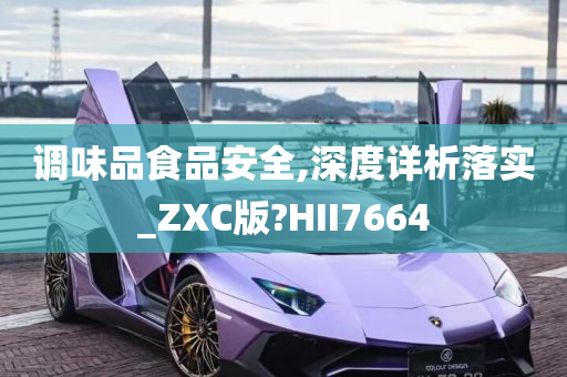 调味品食品安全,深度详析落实_ZXC版?HII7664