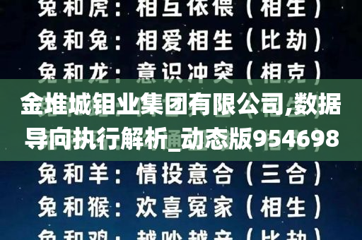 金堆城钼业集团有限公司,数据导向执行解析_动态版954698