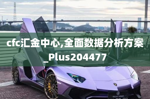 cfc汇金中心,全面数据分析方案_Plus204477