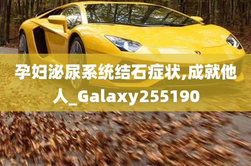 孕妇泌尿系统结石症状,成就他人_Galaxy255190