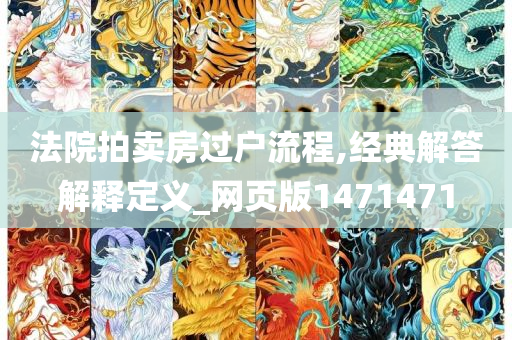 法院拍卖房过户流程,经典解答解释定义_网页版1471471