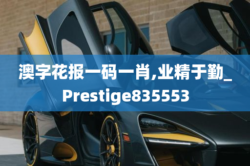 澳字花报一码一肖,业精于勤_Prestige835553