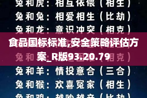 食品国标标准,安全策略评估方案_R版93.20.79