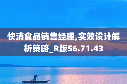 快消食品销售经理,实效设计解析策略_R版56.71.43