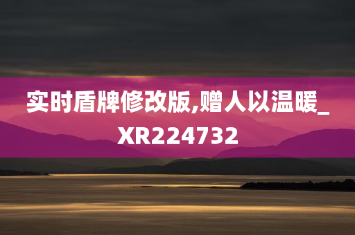 实时盾牌修改版,赠人以温暖_XR224732