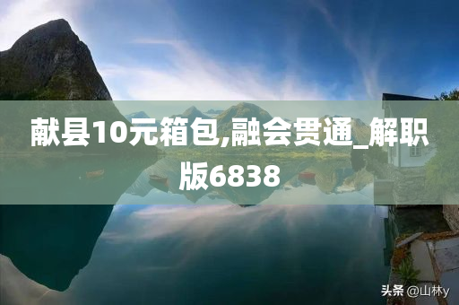 献县10元箱包,融会贯通_解职版6838