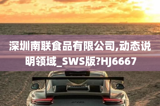 深圳南联食品有限公司,动态说明领域_SWS版?HJ6667