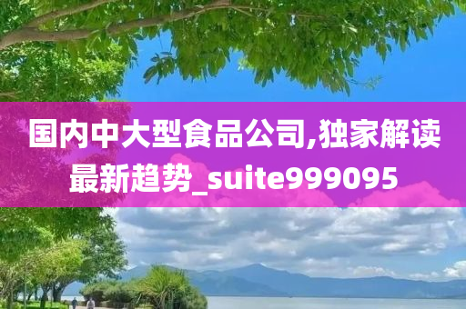 国内中大型食品公司,独家解读最新趋势_suite999095