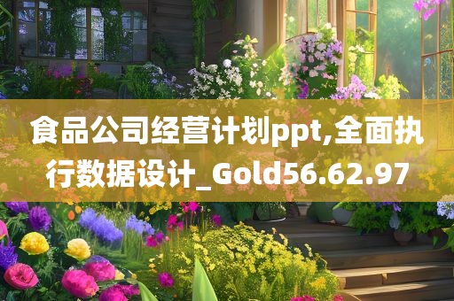 食品公司经营计划ppt,全面执行数据设计_Gold56.62.97