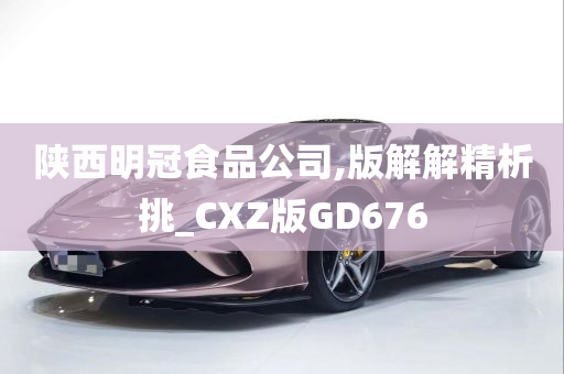 陕西明冠食品公司,版解解精析挑_CXZ版GD676