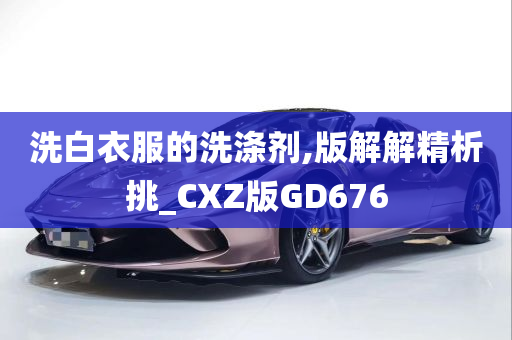 洗白衣服的洗涤剂,版解解精析挑_CXZ版GD676