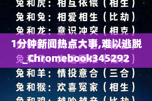 1分钟新闻热点大事,难以逃脱_Chromebook345292